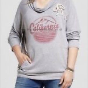 California Cowl Neck Hoodie